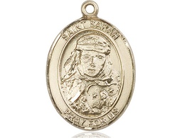 [7097KT] 14kt Gold Saint Sarah Medal