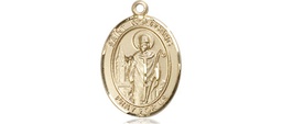 [9323KT] 14kt Gold Saint Wolfgang Medal
