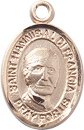 [9327KT] 14kt Gold Saint Hannibal Medal