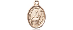 [9336KT] 14kt Gold Saint Catherine of Sweden Medal