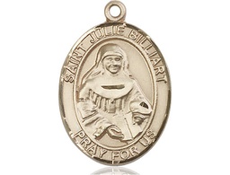 [7117KT] 14kt Gold Saint Julie Billiart Medal