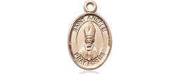 [9342KT] 14kt Gold Saint Anselm of Canterbury Medal