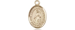 [9343KT] 14kt Gold Saint Catherine of Alexandria Medal