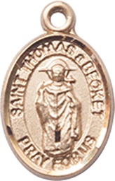 [9344KT] 14kt Gold Saint Thomas A Becket Medal