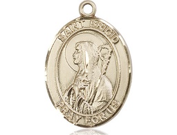 [7123KT] 14kt Gold Saint Brigid of Ireland Medal