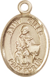[9349KT] 14kt Gold Saint Giles Medal