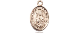[9353KT] 14kt Gold Saint Adrian of Nicomedia Medal