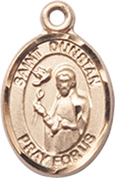 [9355KT] 14kt Gold Saint Dunstan Medal
