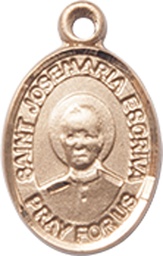 [9362KT] 14kt Gold Saint Josemaria Escriva Medal