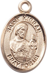 [9367KT] 14kt Gold Saint Kieran Medal