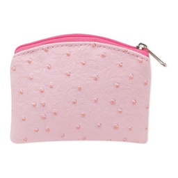 [HI-1671-03] Pink Ostrich Skin Pattern Case