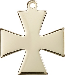 [2043GF] 14kt Gold Filled Surfer Cross Medal