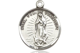 [2075SS] Sterling Silver Our Lady of Guadalupe Medal
