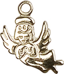[2128GF] 14kt Gold Filled Guardian Angel Medal