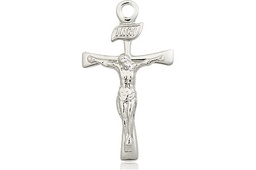 [2137SSY] Sterling Silver Maltese Crucifix Medal - With Box