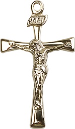 [2138GFY] 14kt Gold Filled Maltese Crucifix Medal