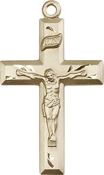 [2186GF] 14kt Gold Filled Crucifix Medal