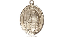 [8392GF] 14kt Gold Filled Saint Jacob of Nisibis Medal