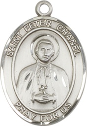 [8397SS] Sterling Silver Saint Peter Chanel Medal