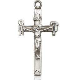 [2194SS] Sterling Silver Crucifix Medal