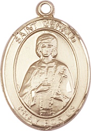 [8404GF] 14kt Gold Filled Saint Gerald Medal
