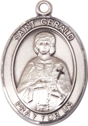 [8404SS] Sterling Silver Saint Gerald Medal