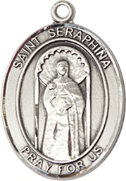 [8405SS] Sterling Silver Saint Seraphina Medal