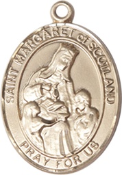 [8407GF] 14kt Gold Filled Saint Margaret of Scotland Medal
