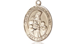 [8407GF] 14kt Gold Filled Saint Margaret of Scotland Medal