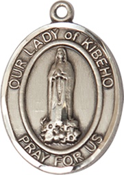 [8414SS] Sterling Silver Our Lady of Kibeho Medal