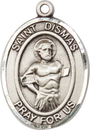 [8418SS] Sterling Silver Saint Dismas Medal