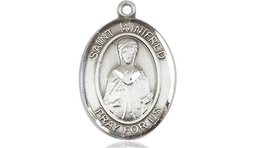 [8419SS] Sterling Silver Saint Winifred of Wales Medal