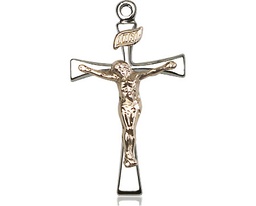 [2238GF/SS] Two-Tone GF/SS Maltese Crucifix Medal