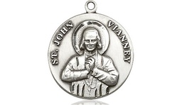 [2278SS] Sterling Silver Saint John Vianney Medal