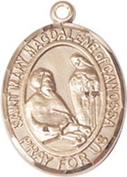 [8429GF] 14kt Gold Filled Saint Mary Magdalene of Canossa Medal