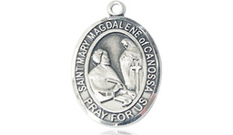 [8429SS] Sterling Silver Saint Mary Magdalene of Canossa Medal