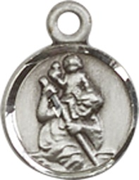 [2343SS] Sterling Silver Saint Christopher Medal