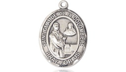 [8432SS] Sterling Silver Saint Claude de la Colombiere Medal