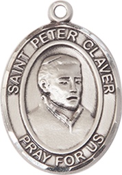 [8442SS] Sterling Silver Saint Peter Claver Medal
