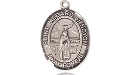 [8444SS] Sterling Silver Saint Medard of Noyon Medal
