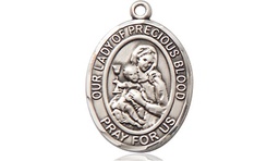 [8448SS] Sterling Silver Our Lady of the Precious Blood Medal