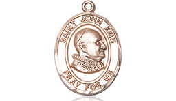 [8455KT] 14kt Gold Saint John XXIII Medal