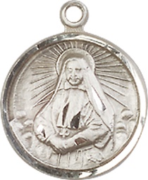 [0601OSS] Sterling Silver Saint Cabrini Medal
