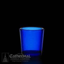 [93115212] Votive Light Glasses Dark Blue 15 Hour