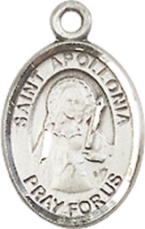 [9005SS] Sterling Silver Saint Apollonia Medal