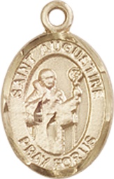 [9007GF] 14kt Gold Filled Saint Augustine Medal