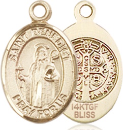 [9008GF] 14kt Gold Filled Saint Benedict Medal