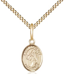 [9009GF/18G] 14kt Gold Filled Saint Boniface Pendant on a 18 inch Gold Plate Light Curb chain