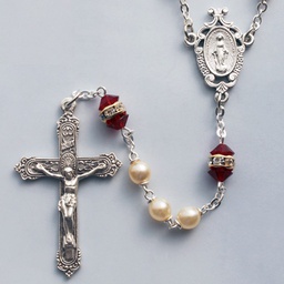 [41298/GN] Garnet Birthstone Rosary