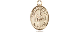 [9017GF] 14kt Gold Filled Saint Bernadette Medal